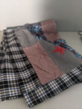 Vintage Rare Quilted Throw Cover Blanket Kids Bedding Outdoor 4th Of July